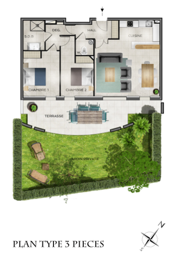 Villa ANINA plan de masse